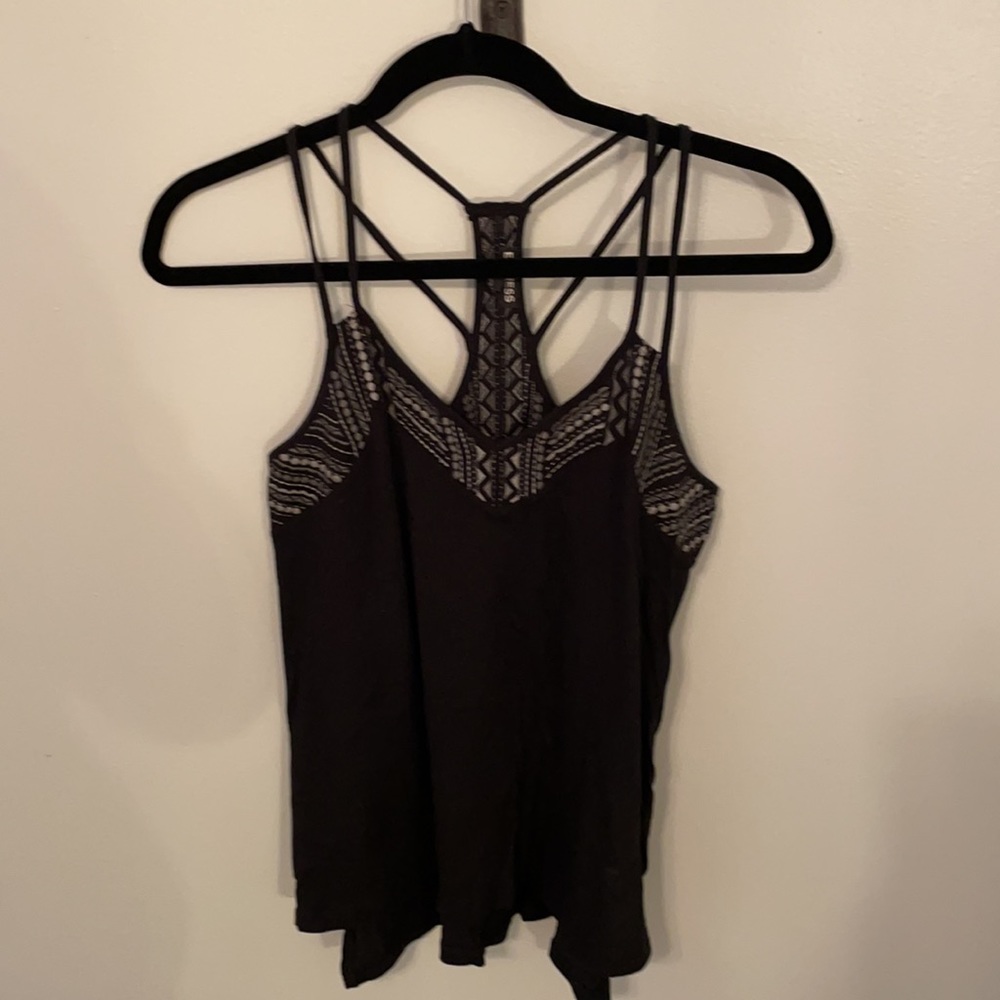 Express black Aztec tank top. Size XS. flowy and slits on the sides.